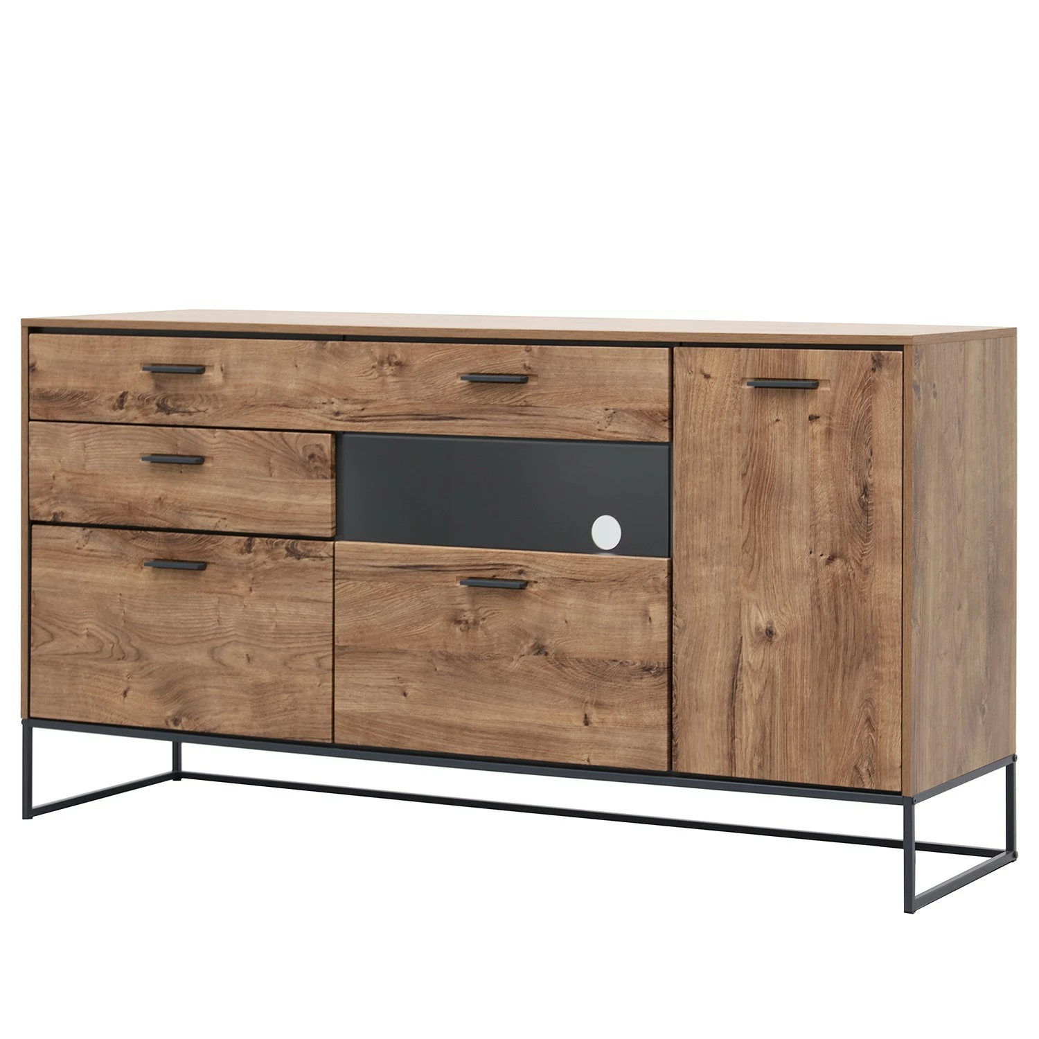 Red Living Sideboard Meevoo II - Eiche Rustikal Dekor / Graphit 3 Red Living Sideboard Meevoo II - Eiche Rustikal Dekor / Graphit