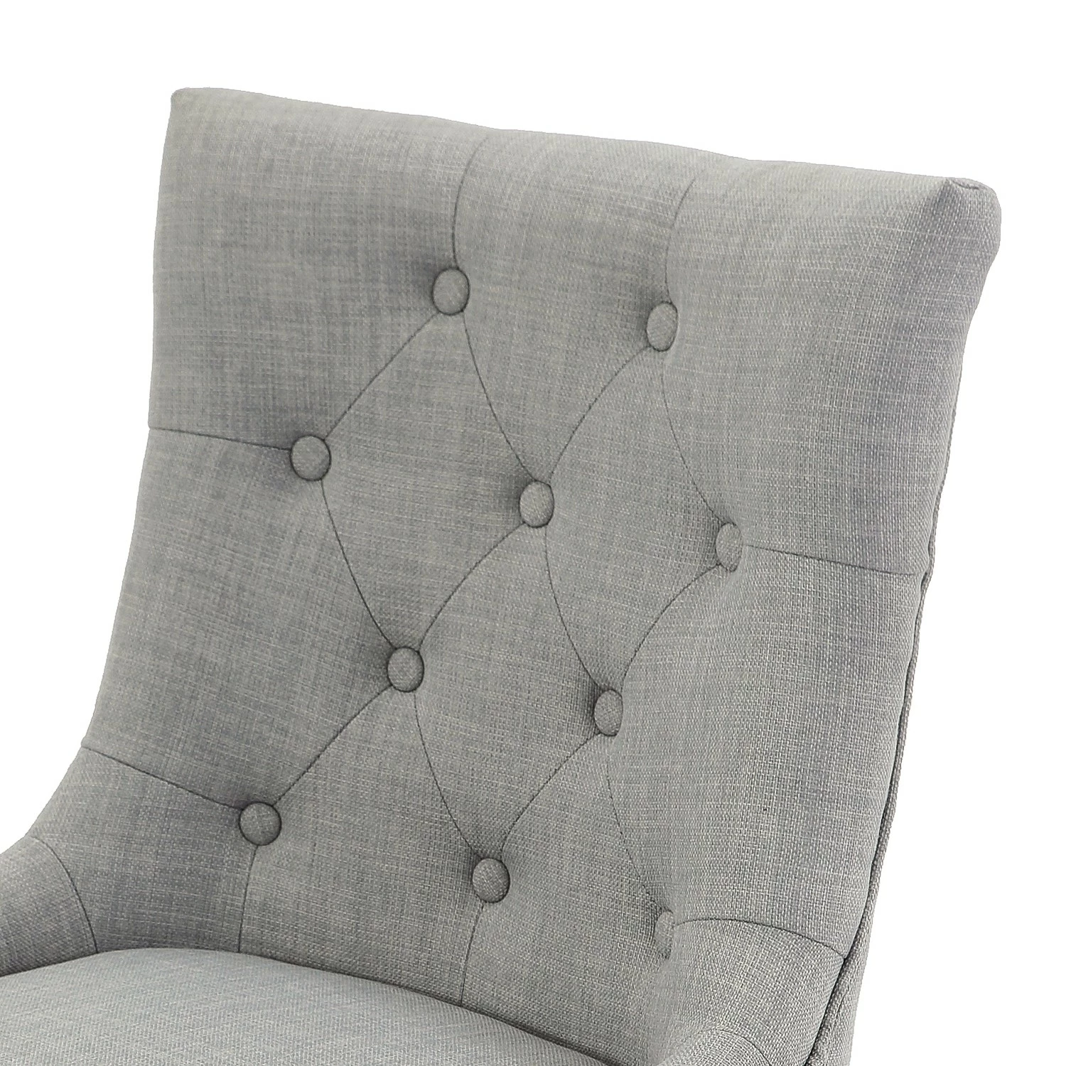 Bürostuhl Caney - Flachgewebe / Metall - Hellgrau / Chrom 4 Bürostuhl Caney - Flachgewebe / Metall - Hellgrau / Chrom – Bild 2