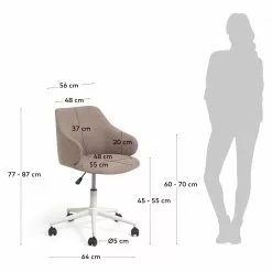 Fredriks Bürostuhl Elana - Sandgrau -Büromöbel Verkäufe 1000274893 210623 13375900070 SKETCH DETAILS P000000001000274893 sketch