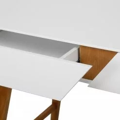 Mørteens Schreibtisch Teja - Catalpa teilmassiv - Weiß / Catalpa -Büromöbel Verkäufe 1000275378 210624 11464400008 DETAILS P000000001000275378