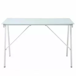 Loftscape Schreibtisch Mahia - Glas / Aluminium - Weiß -Büromöbel Verkäufe 1000275401 210624 11464600043 DETAILS P000000001000275401