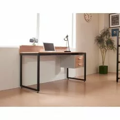 Ars manufacti Schreibtisch Yale - Akazie Dekor / Schwarz -Büromöbel Verkäufe 1000275403 210624 11464700053 MOOD DETAILS P000000001000275403 mood