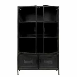 Red Living Vitrinenschrank Ravno - Metall - Vintage Schwarz 10 Red Living Vitrinenschrank Ravno - Metall - Vintage Schwarz -Büromöbel Verkäufe 1000275626 220209 12152100040 DETAILS P000000001000275626