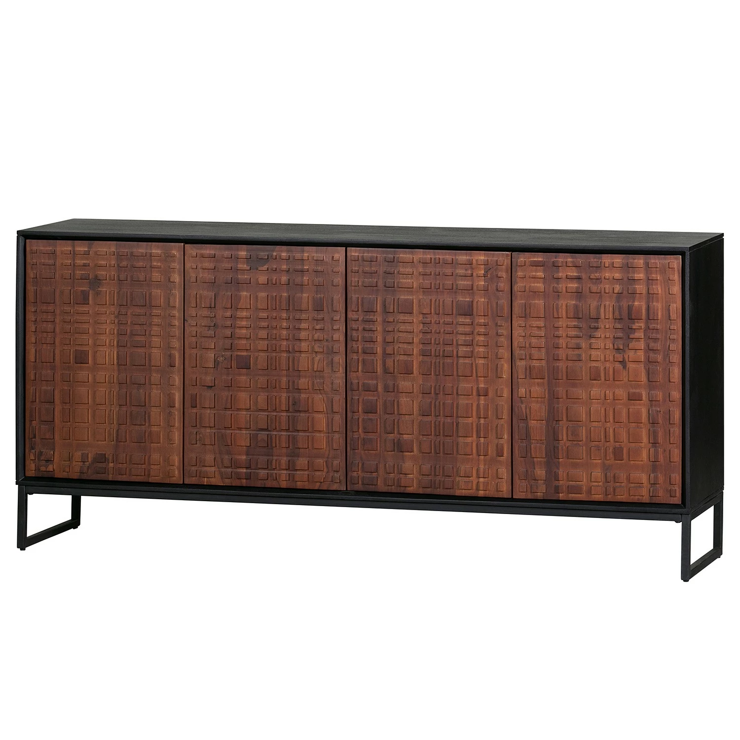 Red Living Sideboard Dynk - Sheesham massiv - Sheesham / Schwarz 3 Red Living Sideboard Dynk - Sheesham massiv - Sheesham / Schwarz
