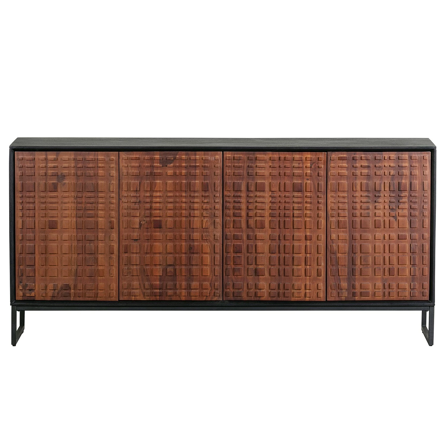 Red Living Sideboard Dynk - Sheesham massiv - Sheesham / Schwarz 6 Red Living Sideboard Dynk - Sheesham massiv - Sheesham / Schwarz – Bild 4