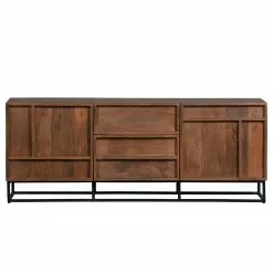 Red Living Sideboard Borro I - Mango massiv / Metall - Mango / Schwarz -Büromöbel Verkäufe 1000275678 210630 12481800367 DETAILS P000000001000275678