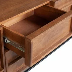 Red Living Sideboard Borro I - Mango massiv / Metall - Mango / Schwarz -Büromöbel Verkäufe 1000275678 210630 12481800368 DETAILS P000000001000275678