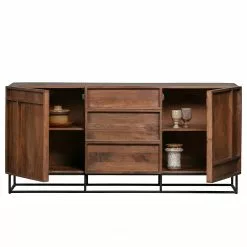 Red Living Sideboard Borro II - Mango massiv / Metall - Mango / Schwarz -Büromöbel Verkäufe 1000275686 210630 12482400418 DETAILS P000000001000275686