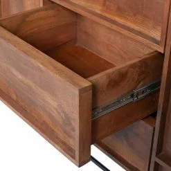 Red Living Sideboard Borro II - Mango massiv / Metall - Mango / Schwarz -Büromöbel Verkäufe 1000275686 210630 12482400420 DETAILS P000000001000275686