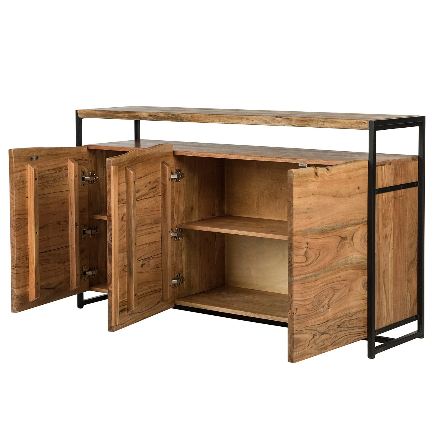 Ars manufacti Sideboard Kaawo - Akazie massiv / Metall - Akazie / Schwarz 6 Ars manufacti Sideboard Kaawo - Akazie massiv / Metall - Akazie / Schwarz – Bild 4