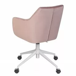 Mørteens Bürodrehstuhl Nicholas IV - Samt / Eisen - Altrosa / Weiß -Büromöbel Verkäufe 1000276826 220909 040 DETAILS P000000001000276826