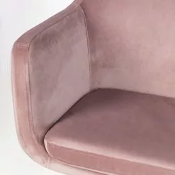 Mørteens Bürodrehstuhl Nicholas IV - Samt / Eisen - Altrosa / Weiß -Büromöbel Verkäufe 1000276826 220909 060 DETAILS P000000001000276826