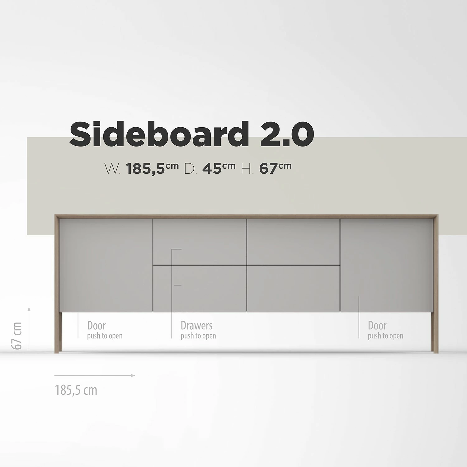 Studio Copenhagen Sideboard Maayka II - Eiche teilmassiv - Mushroom Creme / Eiche Hell 17 Studio Copenhagen Sideboard Maayka II - Eiche teilmassiv - Mushroom Creme / Eiche Hell – Bild 15