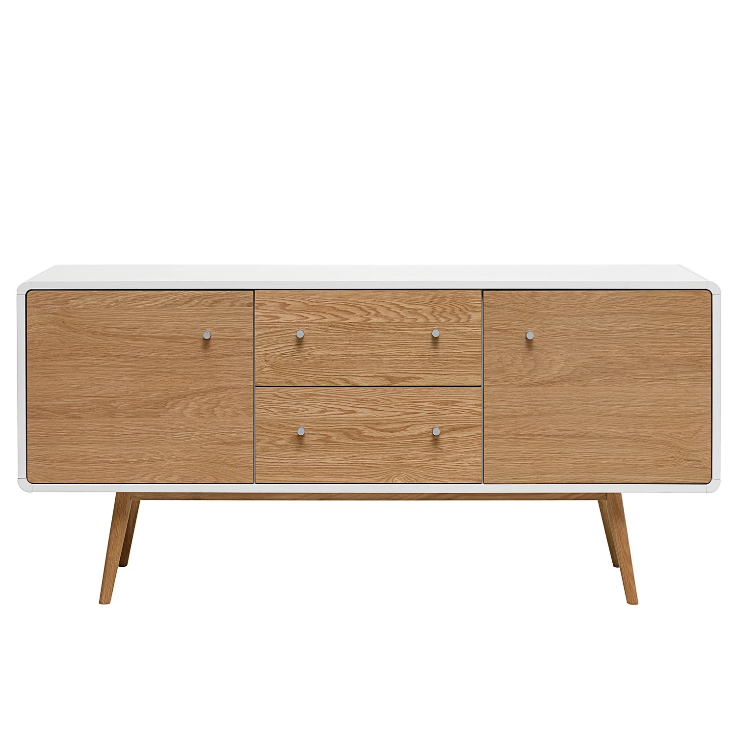 Mørteens Sideboard Tarim - Echtholzfurnier - Eiche / Weiß 3 Mørteens Sideboard Tarim - Echtholzfurnier - Eiche / Weiß