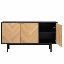 Loftscape Sideboard Charlo - Echtholzfurnier - Eiche / Schwarz 13 Loftscape Sideboard Charlo - Echtholzfurnier - Eiche / Schwarz -Büromöbel Verkäufe 1000277647 210706 14081700124 DETAILS P000000001000277647
