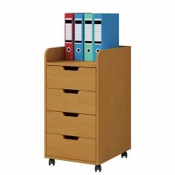 VCM Rollcontainer Konal Maxi - Buche Dekor