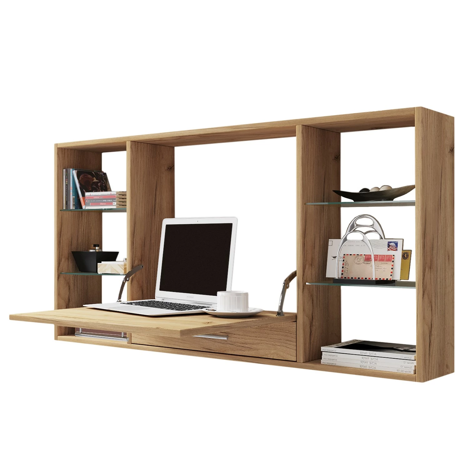 VCM Wandschreibtisch Teala - Asteiche Dekor 3 VCM Wandschreibtisch Teala - Asteiche Dekor