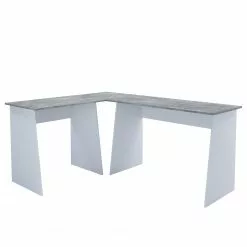 VCM Eckschreibtisch Masola - Beton Dekor