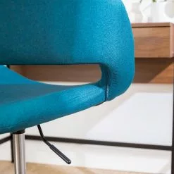 Mørteens Bürostuhl Buggio - Webstoff Cors: Petrol - Schwarz -Büromöbel Verkäufe 1000277874 220520 035 DETAILS P000000001000277874