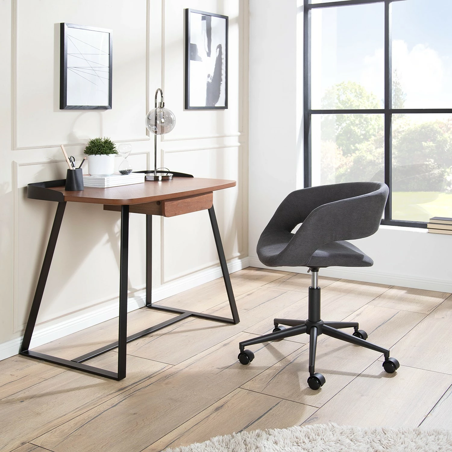 Mørteens Bürostuhl Buggio II - Dunkelgrau - Schwarz 4 Mørteens Bürostuhl Buggio II - Dunkelgrau - Schwarz – Bild 2