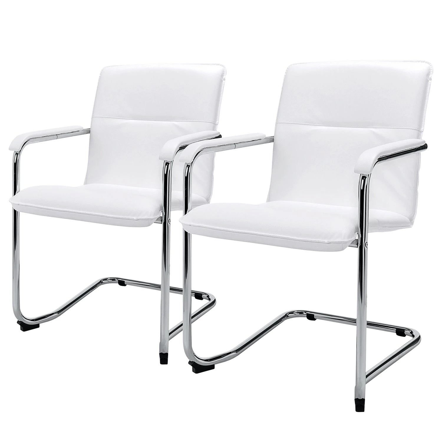 Loftscape Besucherstuhl Miles (2er-Set) - Weiß 2 Loftscape Besucherstuhl Miles (2er-Set) - Weiß