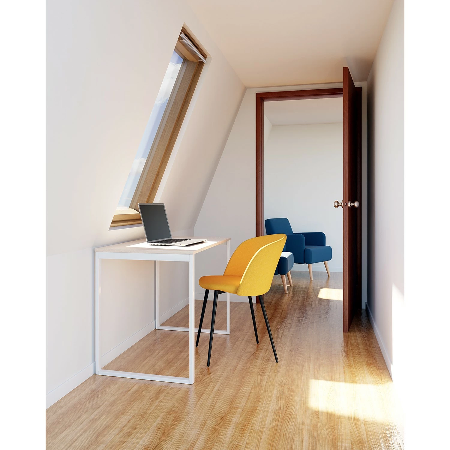 Paperflow Schreibtisch easyHome LV12 - Eiche Dekor / Weiß 4 Paperflow Schreibtisch easyHome LV12 - Eiche Dekor / Weiß – Bild 2