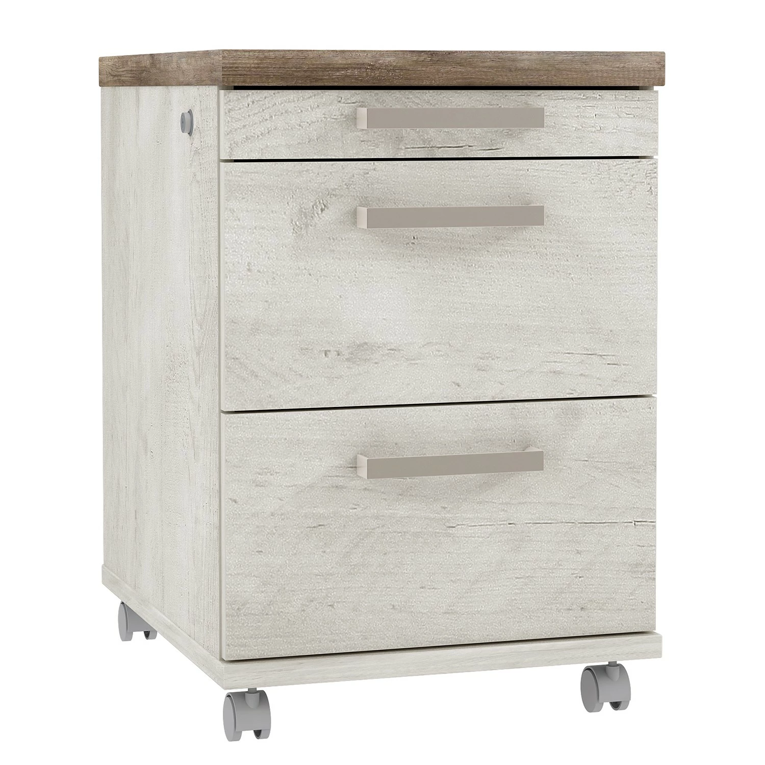 Maison Belfort Rollcontainer Morona - Pinie Weiß Dekor / Eiche Antik Dekor 7 Maison Belfort Rollcontainer Morona - Pinie Weiß Dekor / Eiche Antik Dekor – Bild 5