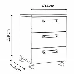 Red Living Rollcontainer Clifford - Altholz Dekor / Dunkelgrau 16 Red Living Rollcontainer Clifford - Altholz Dekor / Dunkelgrau -Büromöbel Verkäufe 1000280660 210813 08153800038 SKETCH DETAILS P000000001000280660 sketch