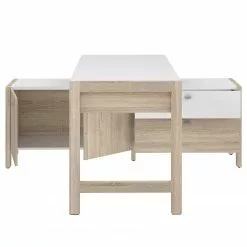 Fredriks Schreibtischkombination Holvik - Eiche Sonoma Dekor / Weiß -Büromöbel Verkäufe 1000280666 210813 08153900062 DETAILS P000000001000280666