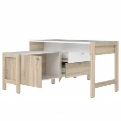 Fredriks Schreibtischkombination Holvik - Eiche Sonoma Dekor / Weiß -Büromöbel Verkäufe 1000280666 210813 08153900063 DETAILS P000000001000280666