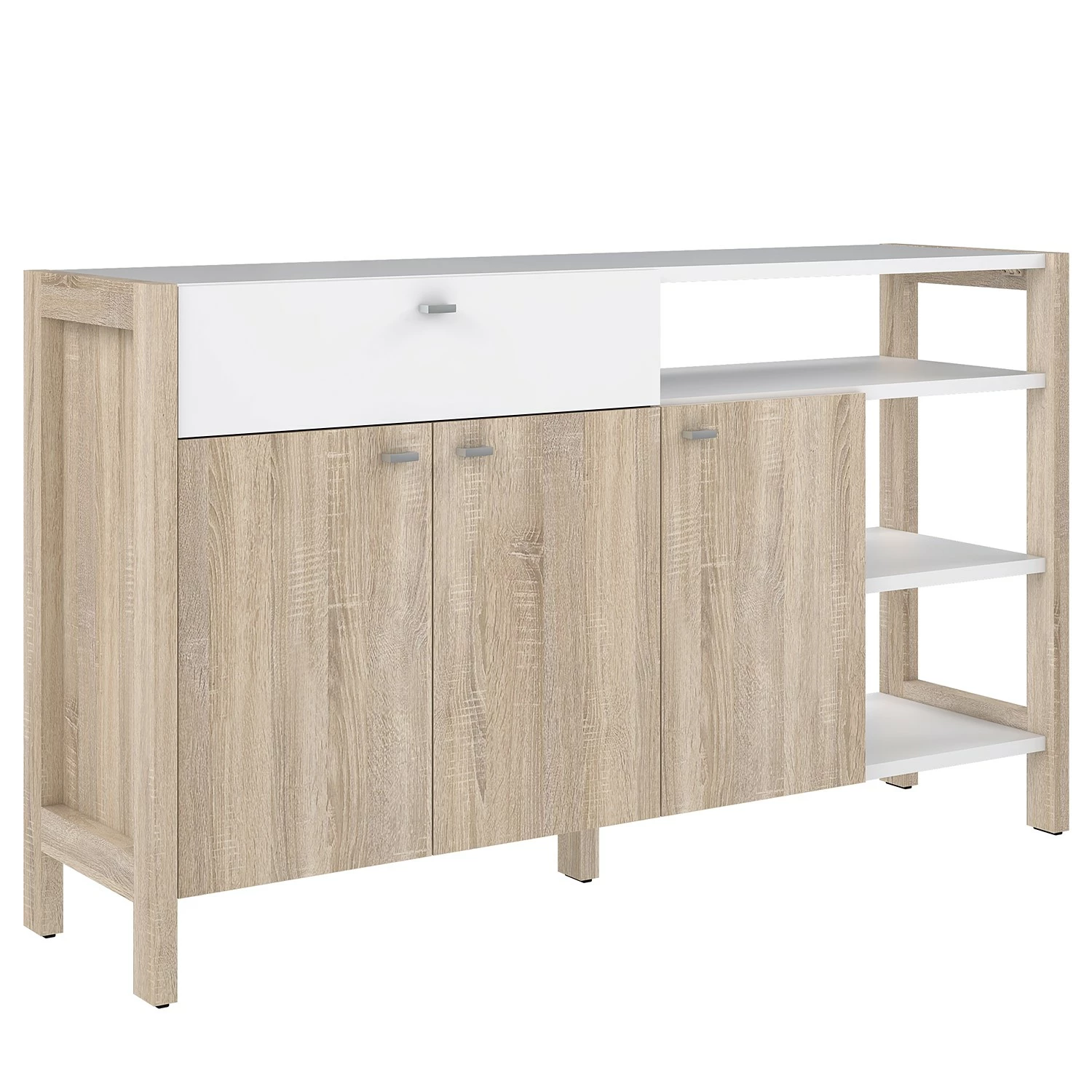 Norrwood Kommode Holvik - Eiche Sonoma Dekor / Weiß 3 Norrwood Kommode Holvik - Eiche Sonoma Dekor / Weiß