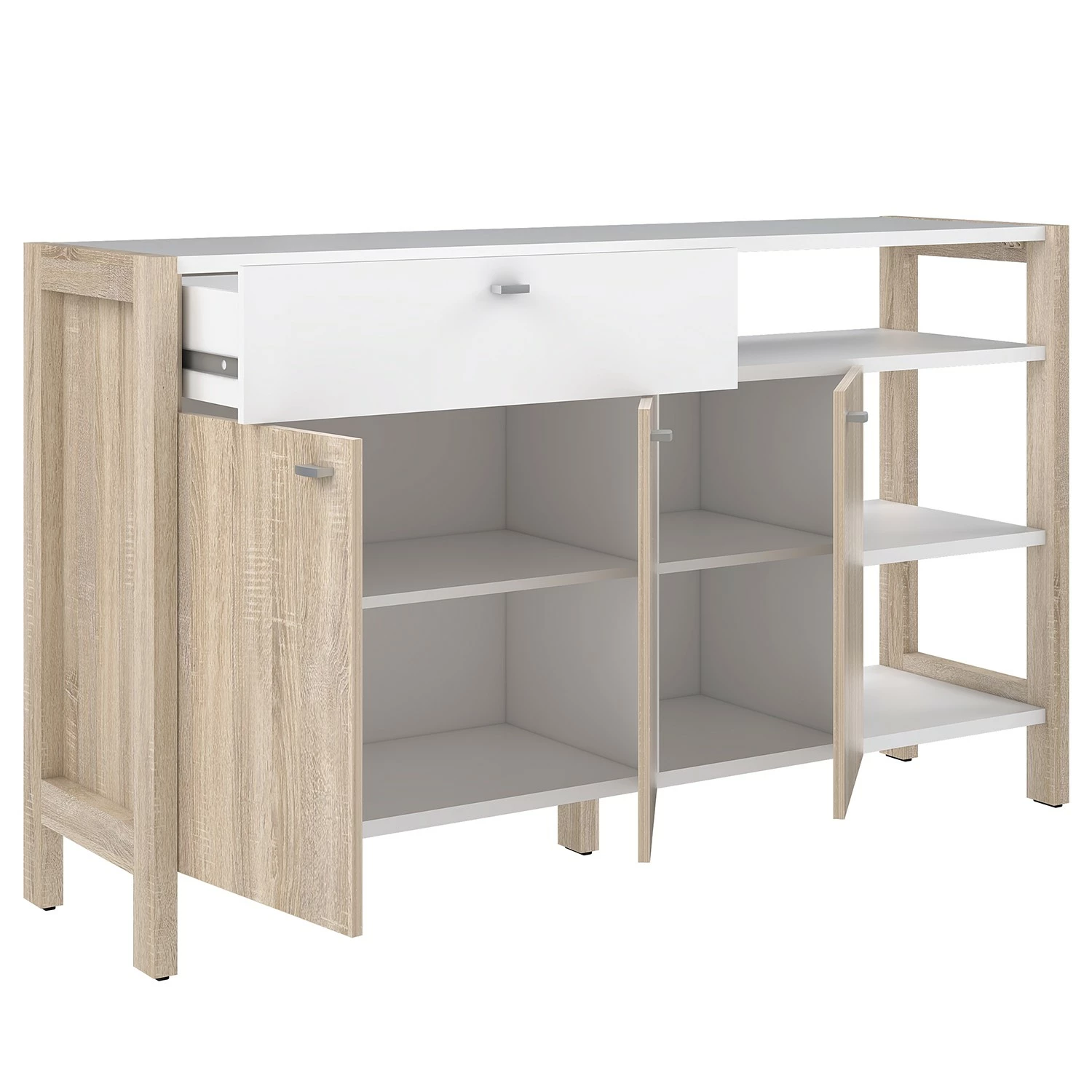 Norrwood Kommode Holvik - Eiche Sonoma Dekor / Weiß 9 Norrwood Kommode Holvik - Eiche Sonoma Dekor / Weiß – Bild 7