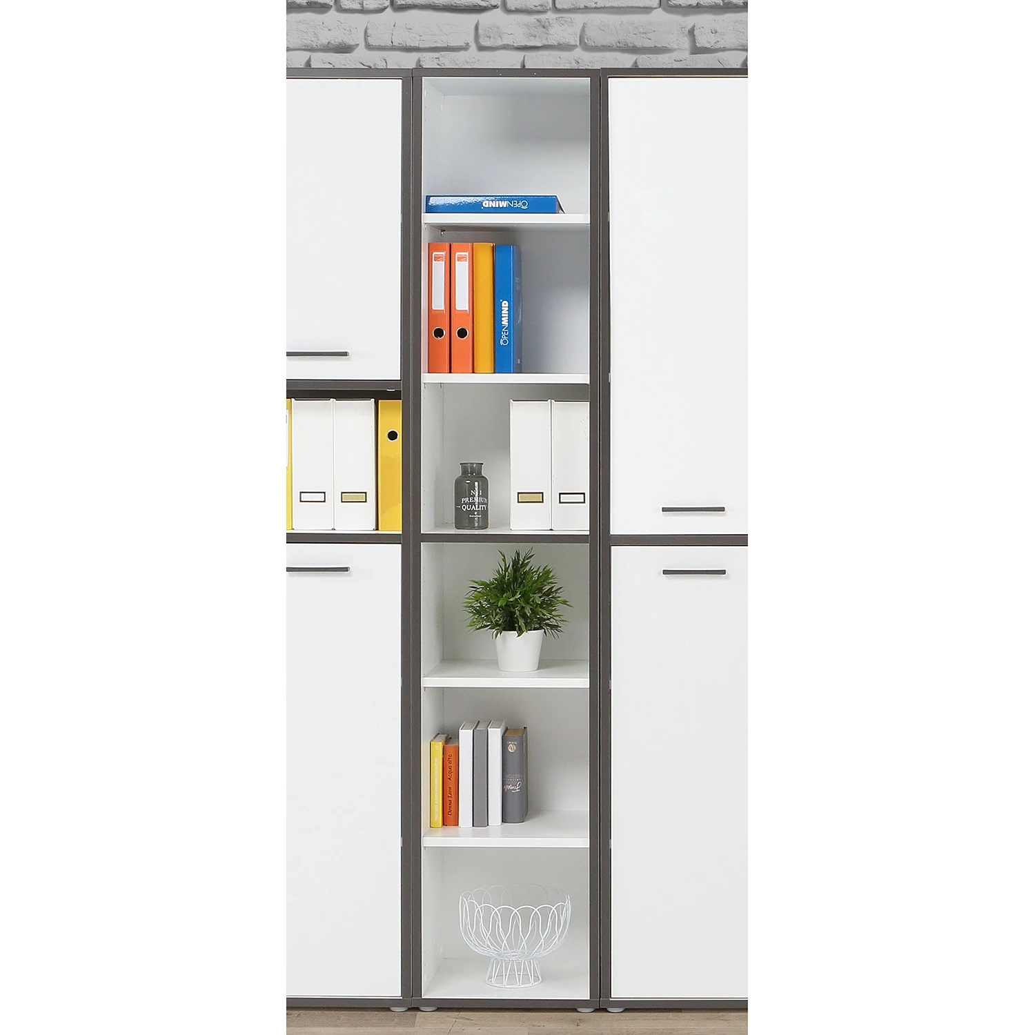 Fredriks Regal Kendrick III - Weiß / Grau 4 Fredriks Regal Kendrick III - Weiß / Grau – Bild 2