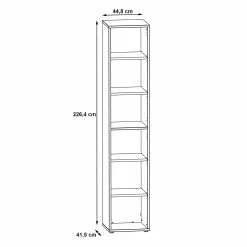 Fredriks Regal Kendrick III - Weiß / Grau 14 Fredriks Regal Kendrick III - Weiß / Grau -Büromöbel Verkäufe 1000280680 210813 08154600165 SKETCH DETAILS P000000001000280680 sketch