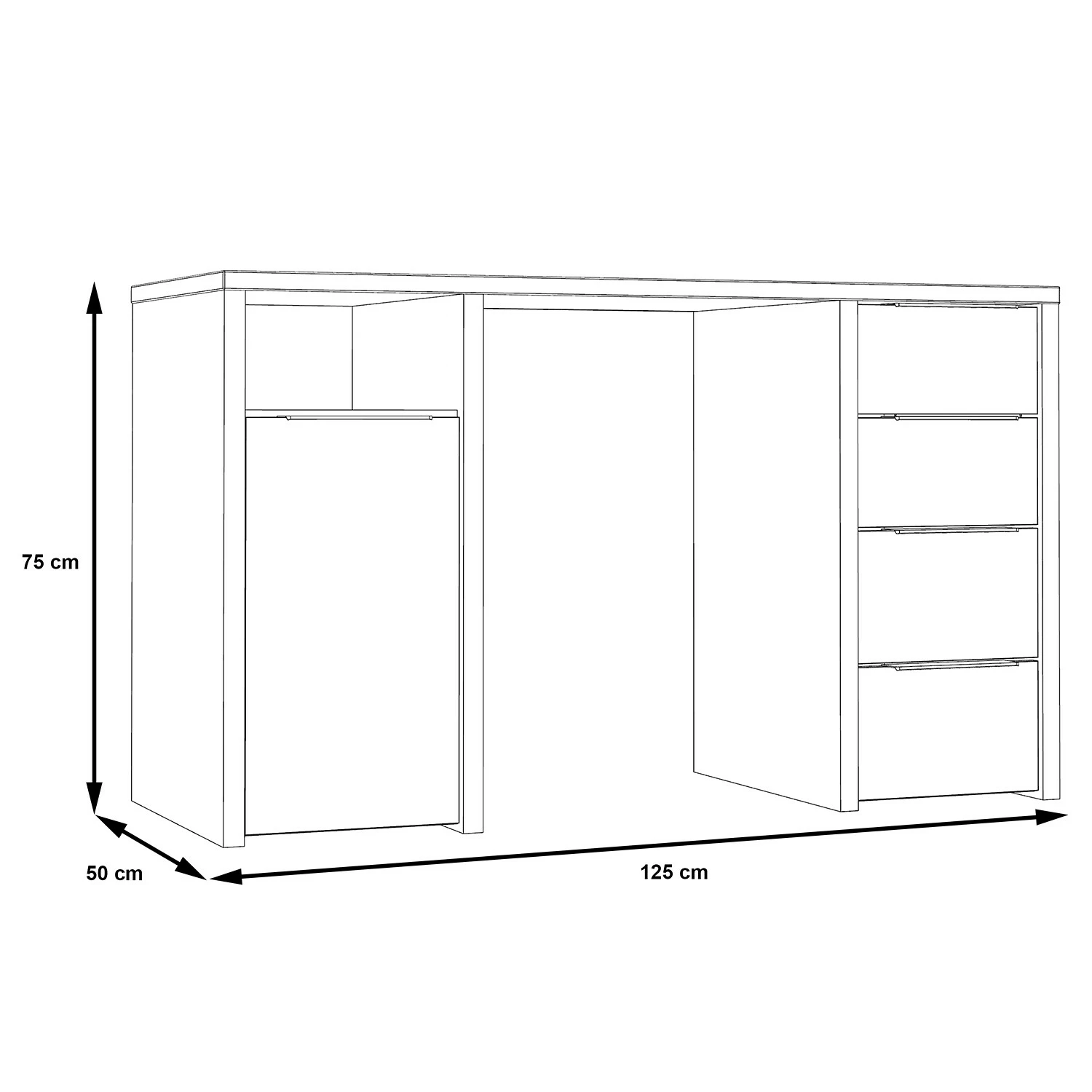 Fredriks Schreibtisch Nima - Weiß 8 Fredriks Schreibtisch Nima - Weiß – Bild 6