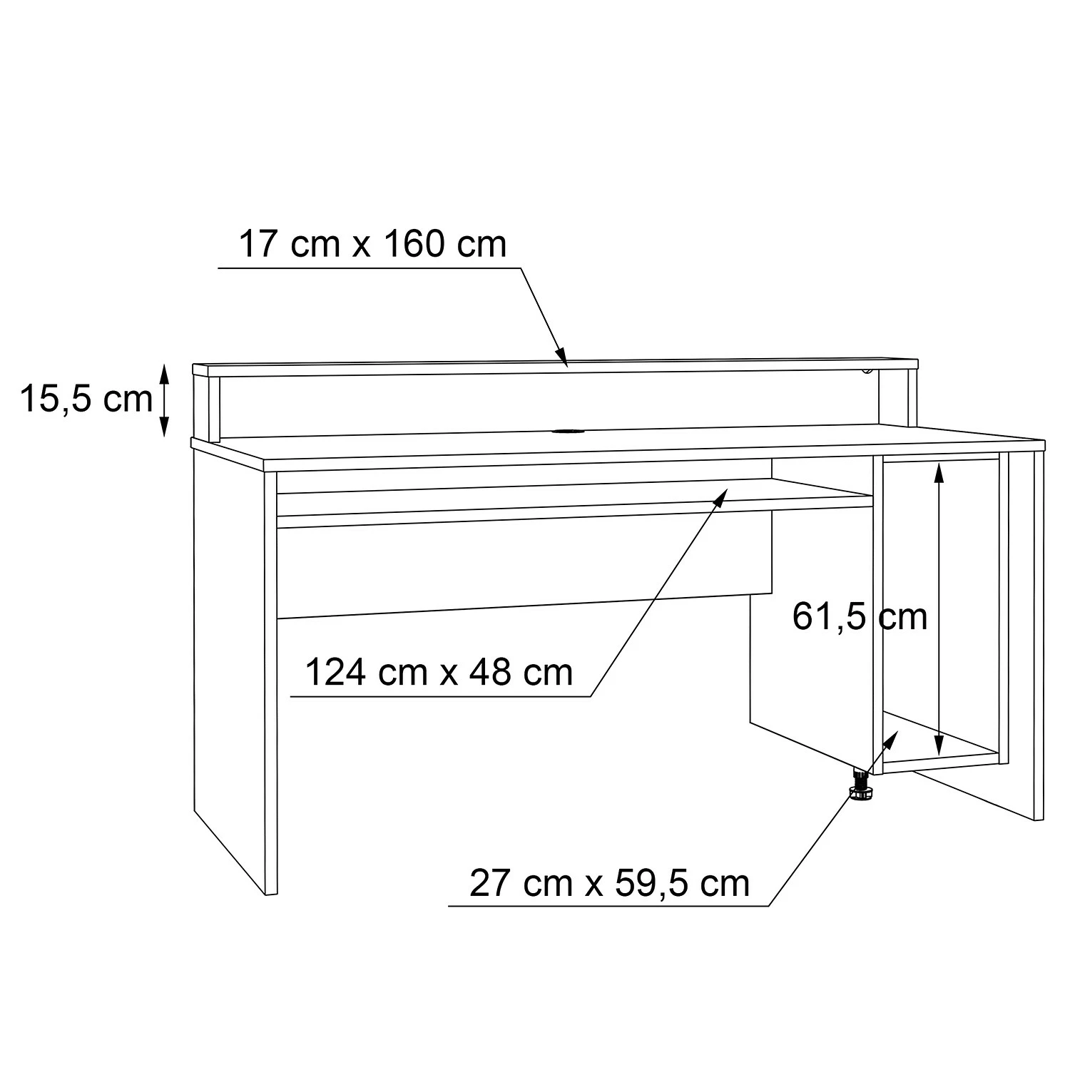 Fredriks Schreibtisch Trent II - Mit Beleuchtung 9 Fredriks Schreibtisch Trent II - Mit Beleuchtung – Bild 7