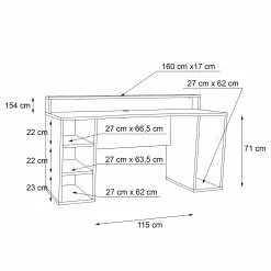 Fredriks Schreibtisch Trent - Matt Schwarz - Ohne Beleuchtung 11 Fredriks Schreibtisch Trent - Matt Schwarz - Ohne Beleuchtung -Büromöbel Verkäufe 1000280703 210813 08155600335 SKETCH DETAILS P000000001000280703 sketch
