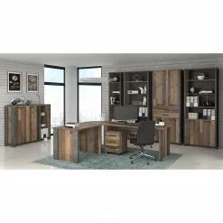 Red Living Aktenschrank Clifford - Altholz Dekor / Dunkelgrau -Büromöbel Verkäufe 1000280706 210813 08155700357 MOOD DETAILS P000000001000280706 mood