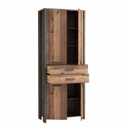 Red Living Aktenschrank Clifford - Altholz Dekor / Dunkelgrau -Büromöbel Verkäufe 1000280706 210813 08155700360 DETAILS P000000001000280706