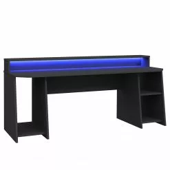 Fredriks Schreibtisch Trent IV - (mit Beleuchtung) Matt Schwarz -Büromöbel Verkäufe 1000280710 210813 08155900390 DETAILS P000000001000280710