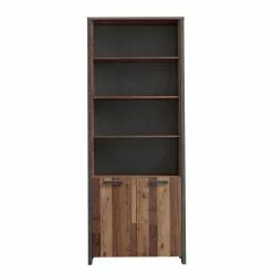 Red Living Regal Clifford IV - Altholz Dekor / Dunkelgrau -Büromöbel Verkäufe 1000280712 210813 08155900398 DETAILS P000000001000280712