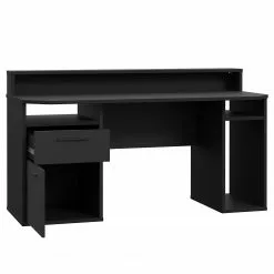 Fredriks Schreibtisch Trent III - Matt Schwarz - Mit Beleuchtung -Büromöbel Verkäufe 1000280716 210813 08160100426 DETAILS P000000001000280716