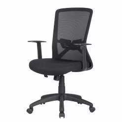 Fredriks Bürodrehstuhl Loon - Mesh / Kunststoff - Schwarz