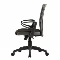 Fredriks Bürodrehstuhl Pialba - Kunstleder & Mesh / Kunststoff - Schwarz / Dunkelgrau -Büromöbel Verkäufe 1000280786 210809 06062700034 DETAILS P000000001000280786