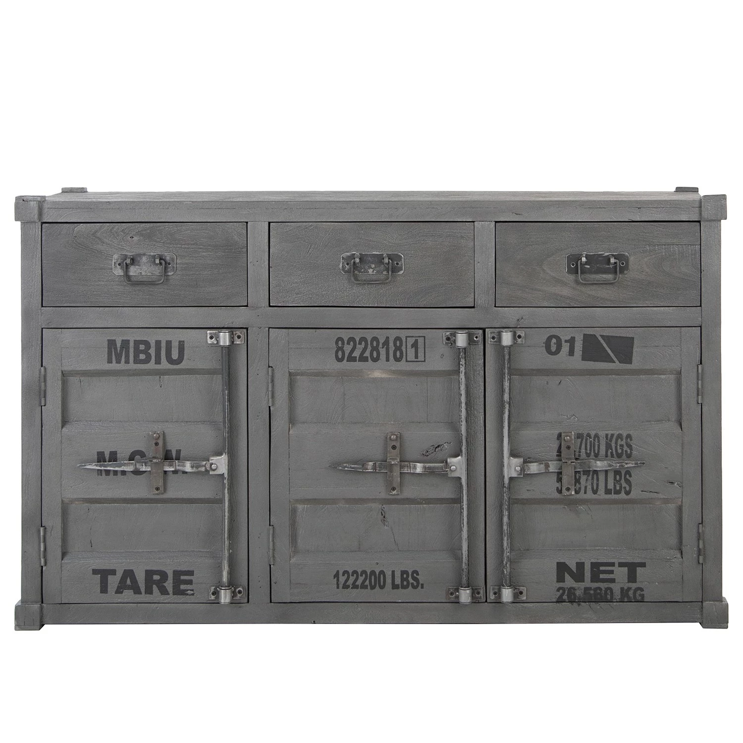 Wolf-Möbel Sideboard Container - Akazie Grau 11 Wolf-Möbel Sideboard Container - Akazie Grau – Bild 9