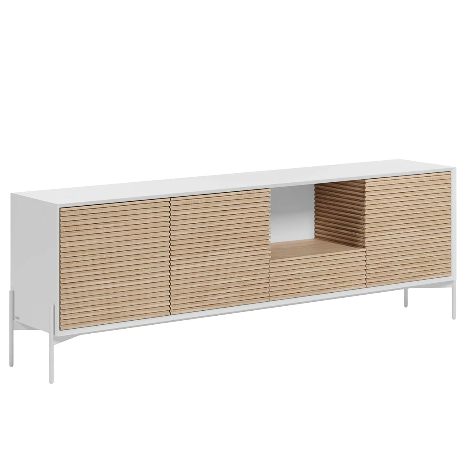 Loftscape Sideboard Maredale - Esche teilmassiv - Weiß / Esche 3 Loftscape Sideboard Maredale - Esche teilmassiv - Weiß / Esche