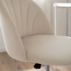 Velvet Studio Bürostuhl Emely - Creme -Büromöbel Verkäufe 1000283355 220824 030 DETAILS P000000001000283355