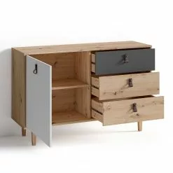 Fredriks Sideboard Bowood I - Eiche Artisan Dekor / Weiß -Büromöbel Verkäufe 1000283829 210805 14243400058 DETAILS P000000001000283829