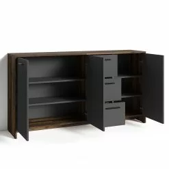 Fredriks Sideboard Edgeworth - Altholz Dekor / Anthrazit -Büromöbel Verkäufe 1000283869 210805 14244600354 DETAILS P000000001000283869