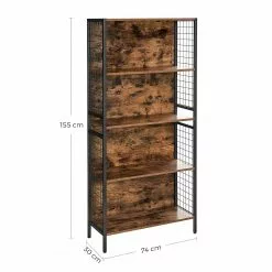 Red Living Regal Welford - Braun / Schwarz -Büromöbel Verkäufe 1000283952 210813 06354400119 SKETCH DETAILS P000000001000283952 sketch